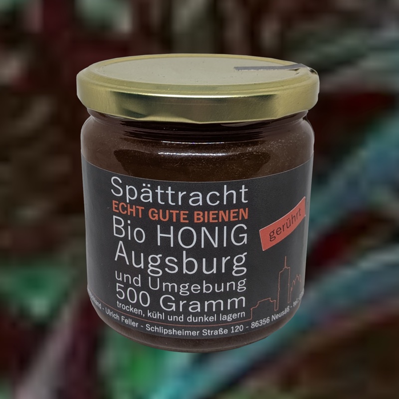 Honige - 3 Gläser und Honigwabe